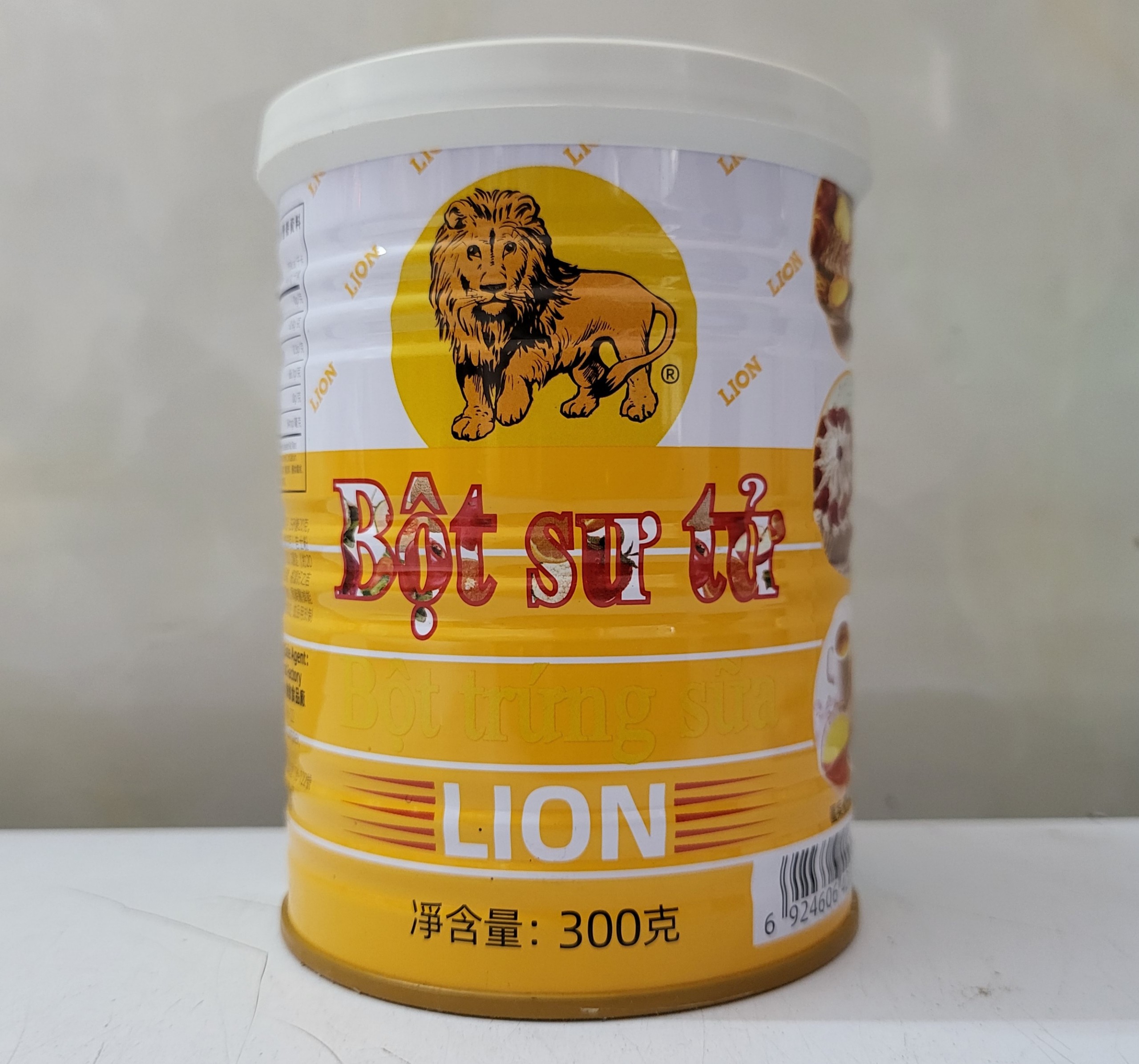 [Hộp nhỏ 300g] BỘT BẮP HIỆU SƯ TỬ (Bột trứng sữa) [China] LION Custard Powder (euf)