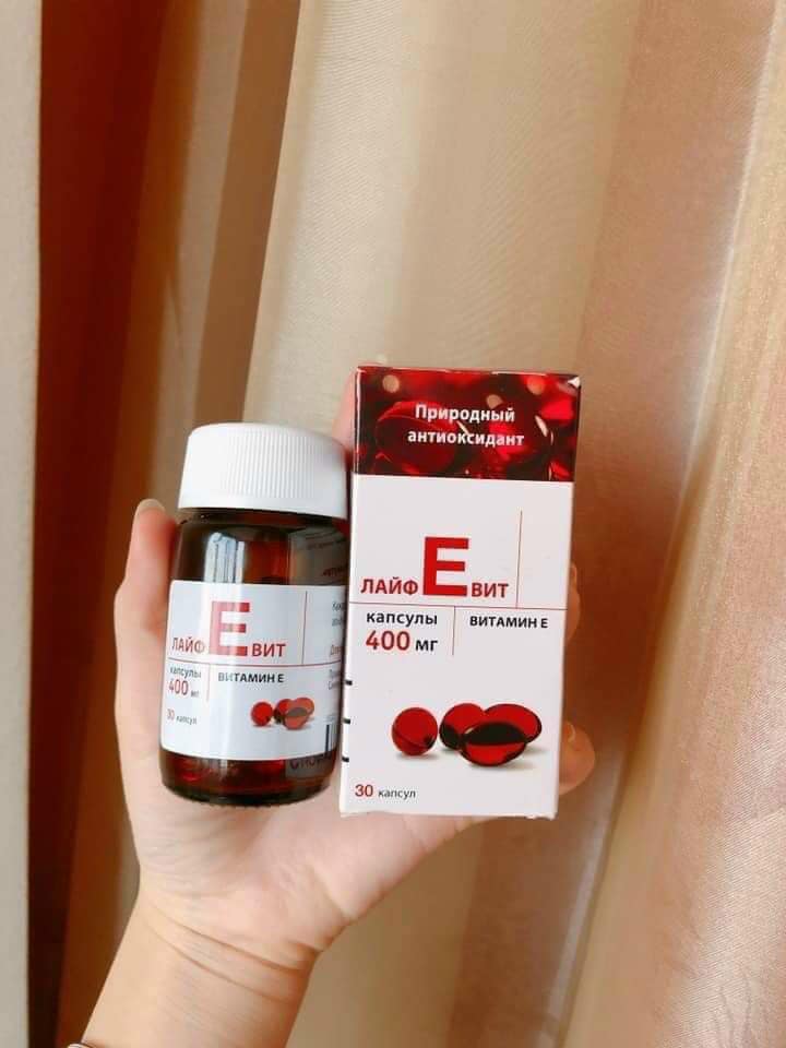 Vitamin E đỏ Nga Lọ Thủy Tinh 400Mr