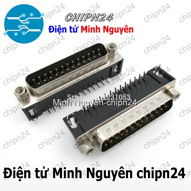 [1 cái] (F145.3) DB25 Đực Cong Hàn Board - HH002888
