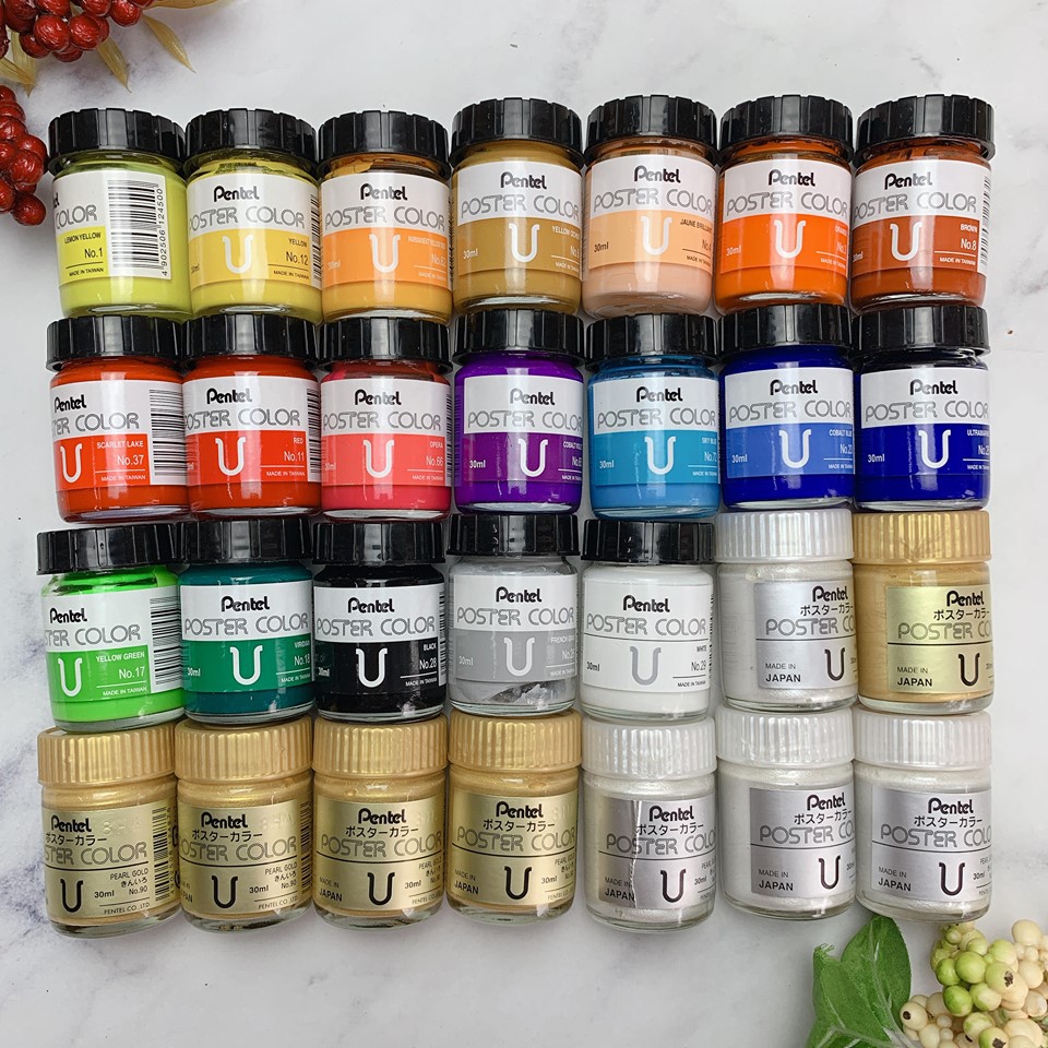 Màu Poster Pentel lọ lẻ 30ml