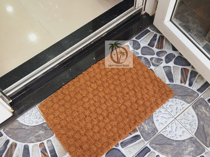 Thảm chùi chân đan bằng xơ dừa 40 x 60cm