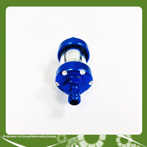 Lọc xăng thủy tinh trong suốt (màu Xanh)