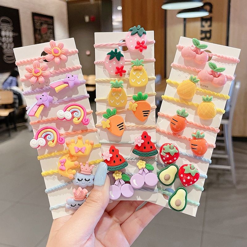 Set 30 dây buộc tóc cho bé siêu dễ thương (giao mẫu ngẫu nhiên)