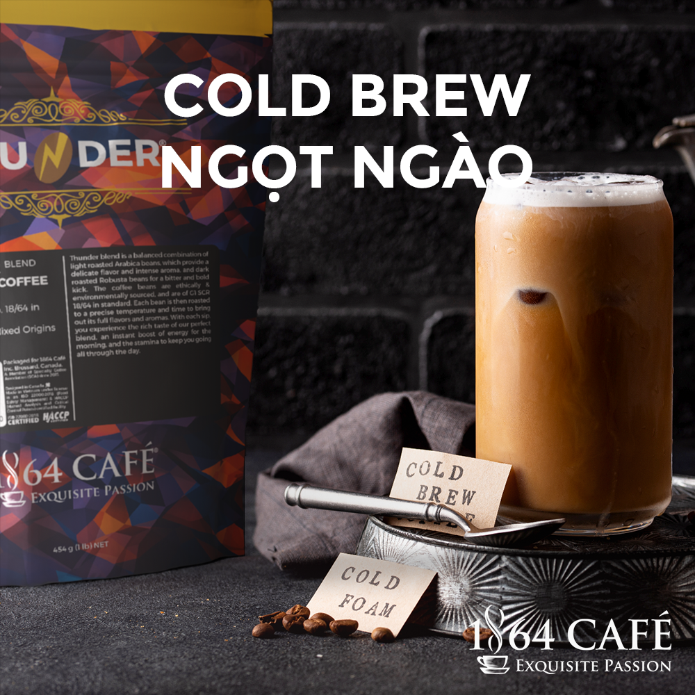 220g Cà phê Bột Thunder No.4 - 1864 CAFÉ