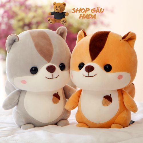 Gấu bông sóc hạt dẻ bông cao cấp