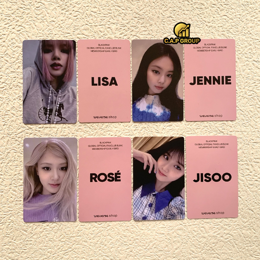 Thẻ Lomo BlackPink Born Pink bo góc Thẻ card Album Thần Tượng Kpop