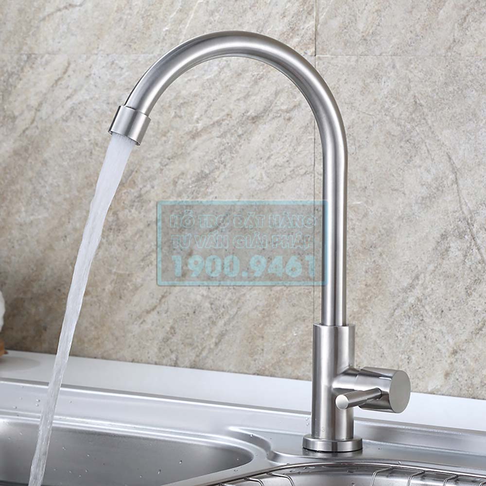 Vòi rửa chén lạnh Inox SUS 304 6011