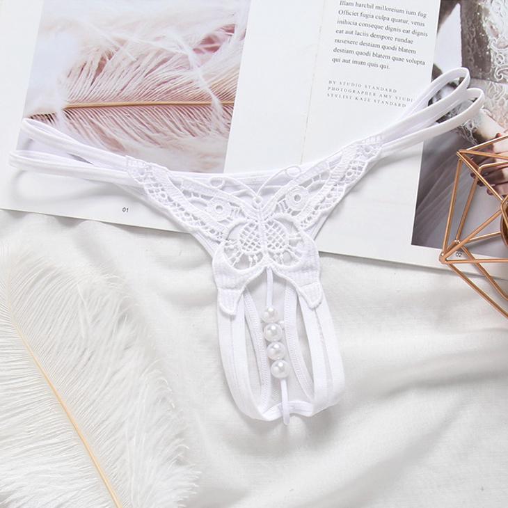 Quần lót nữ lọt khe dây 2 bên - Màu trắng