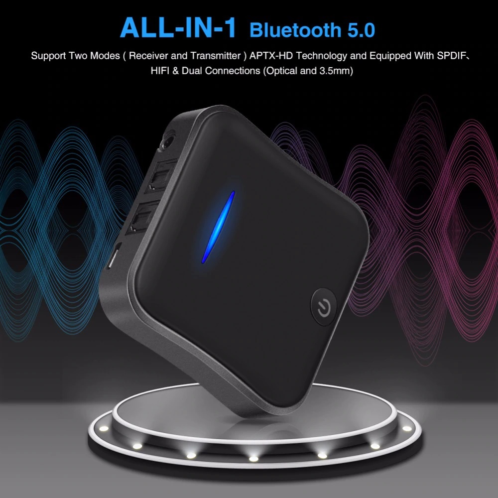 B19 - Thiết bị thu phát nhạc không dây Bluetooth 5.0 kết nối cổng Toslink/SPDIF