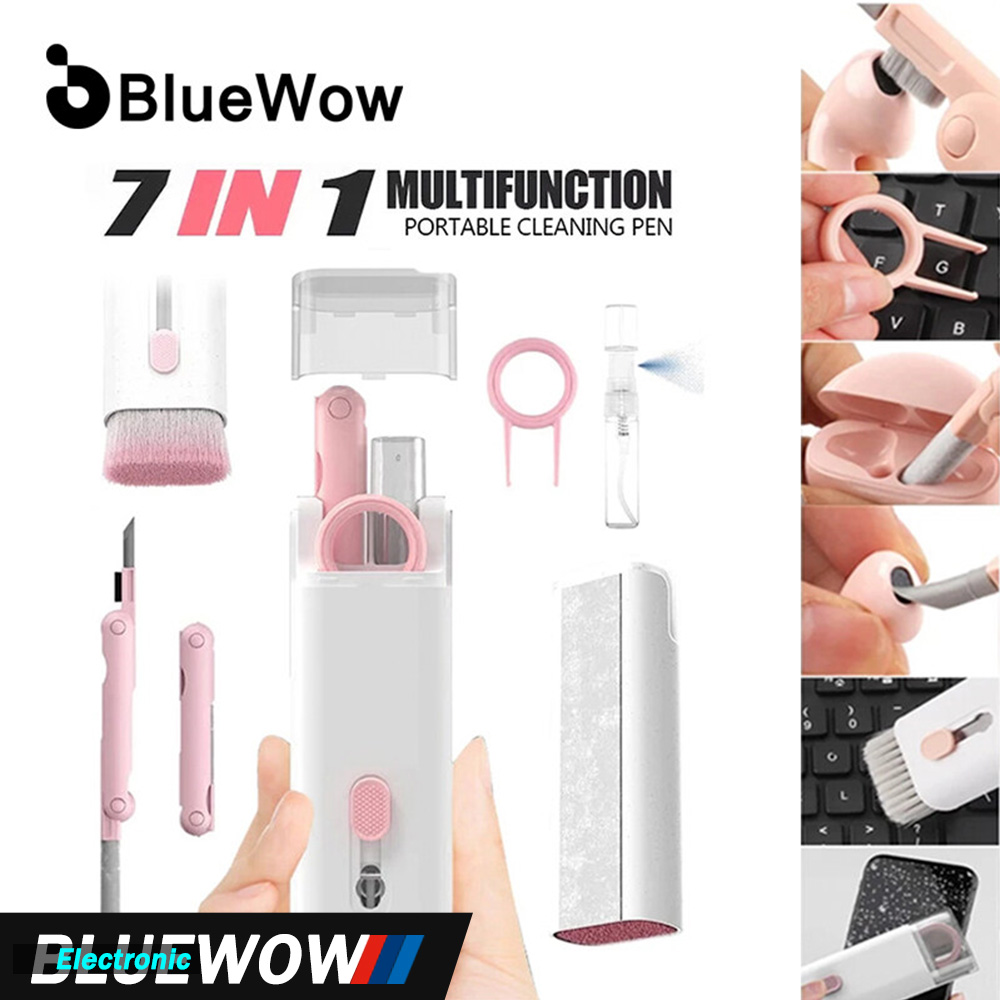 BlueWow Bộ Dụng Cụ Vệ Sinh Màn Hình Tích Hợp FA-007 Vệ Sinh Màn Hình Đa Năng Cho Máy Tính Điện Thoại Di Động Máy Tính Bảng Máy Tính Xách Tay