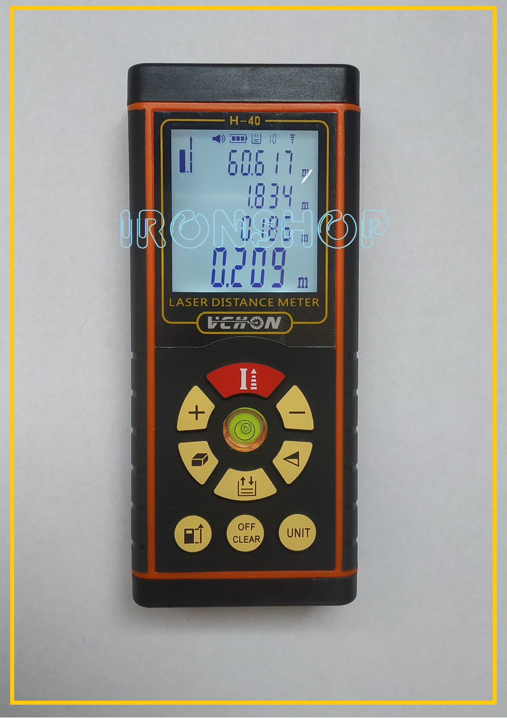 Thước điện tử, Máy đo khoảng cách bằng tia Laser H40, thương hiệu VCHON (Có HDSD Tiếng Việt)