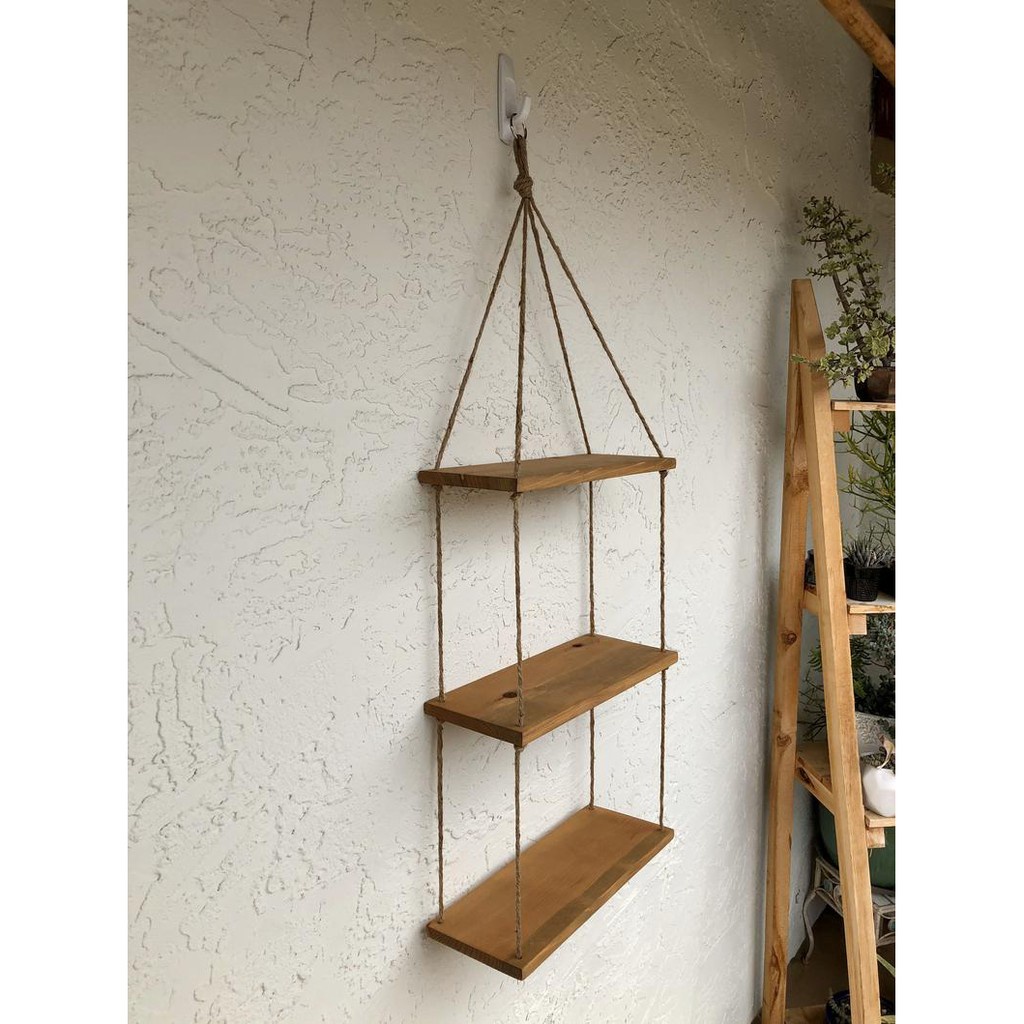 Kệ gỗ treo tường nhiều tầng (45x15 x1.5)