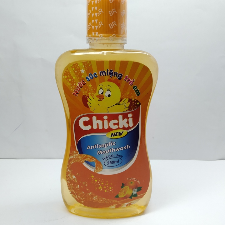 Nước súc miệng trẻ em Chicki - Chai 250ml