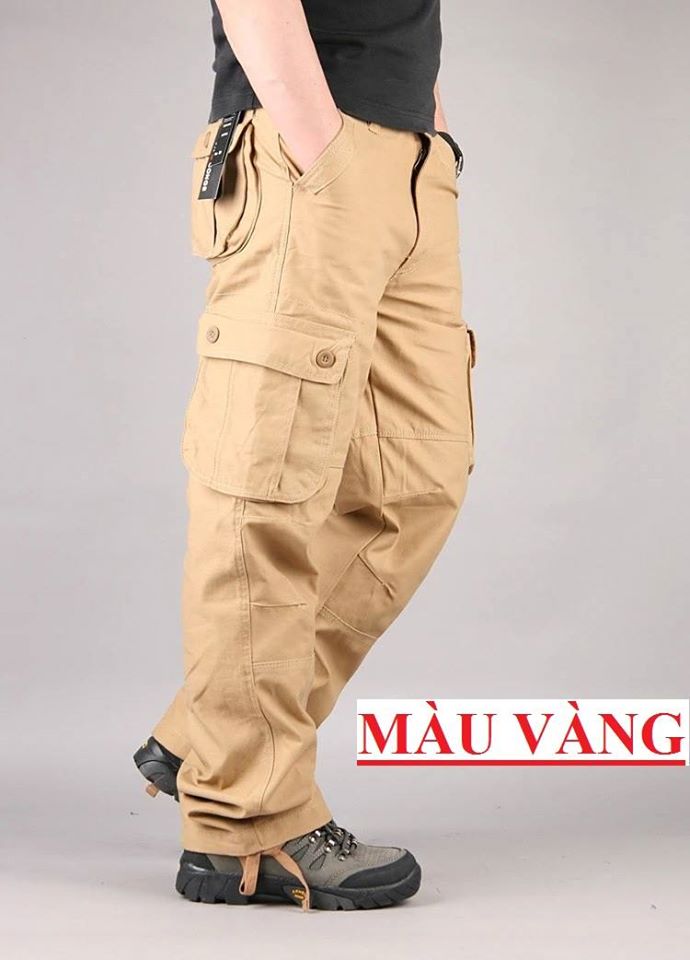 MC STORE PREMIUM Quần Kaki Dài LoGo Blubberryz Quần Túi Hộp Dày Cho Ngoài Trời Kiểu Lính Phong Cách Lịch Lãm VIP999