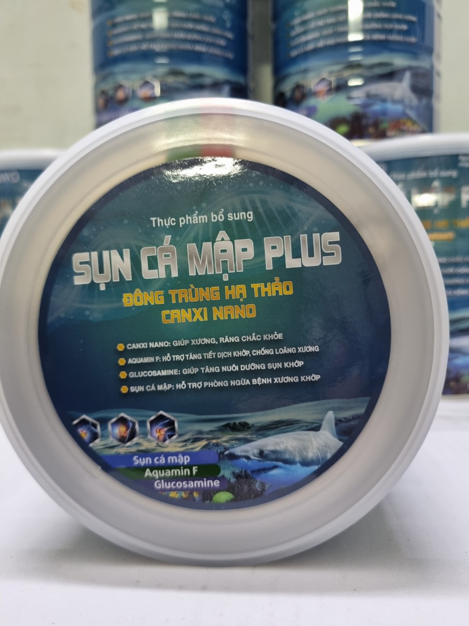 [Chính hãng; Hộp 900g; Date 2027] Sữa bôt Sụn cá mập Plus Đông Trùng Hạ Thảo Canxi Nano.