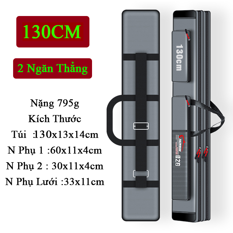 Túi đựng cần câu tay cần câu máy 2 ngăn 3 ngăn chống thấm nước siêu bền - aa3