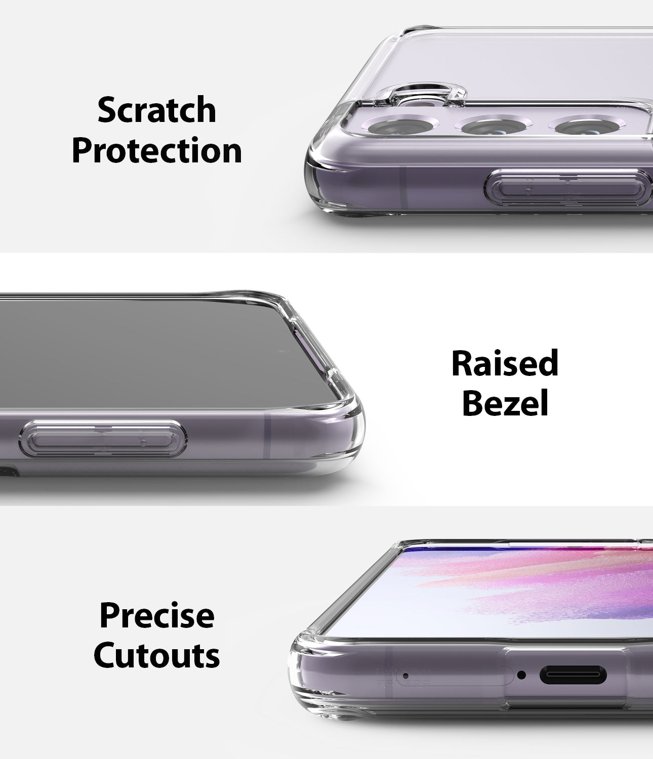 Ốp lưng Galaxy S21 FE Ringke Fusion - Nhập khẩu Hàn Quốc
