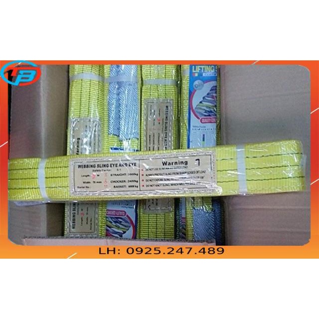 Dây Cáp Vải Cẩu Hàng (Dây Bẹ - Đủ Size) cáp thép Thái Bình Vina