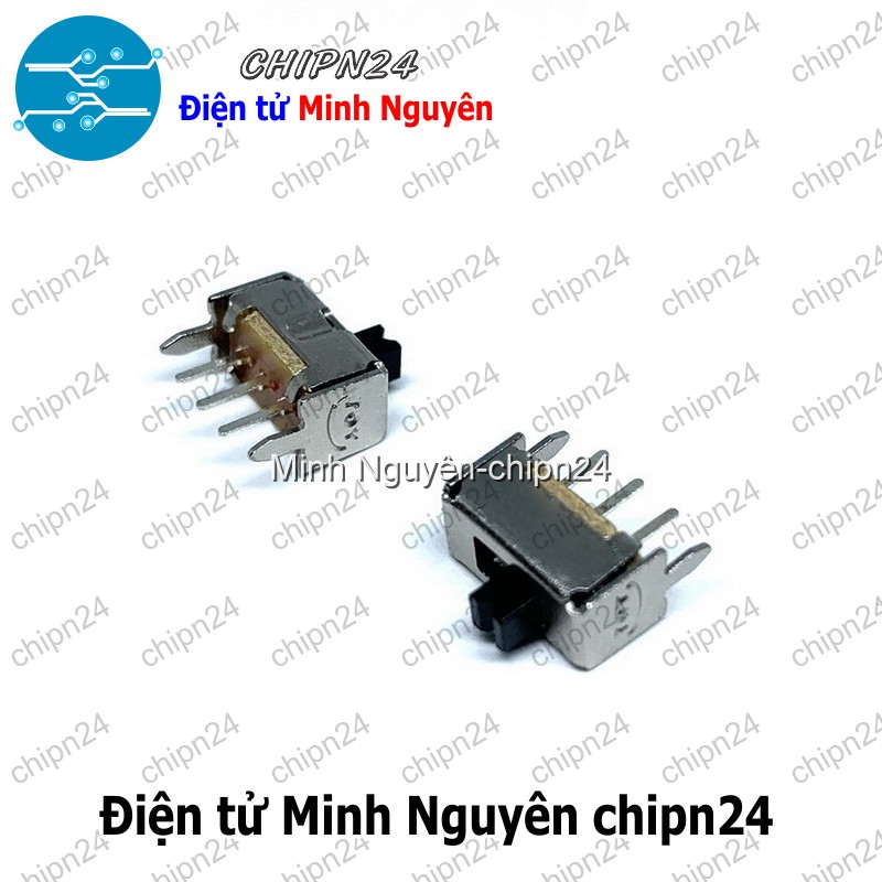 [5 cái] (K85) Công Tắc Gạt 2mm SS12D07 VG2 Thẳng (3 chân 2 vị trí) - HH005724