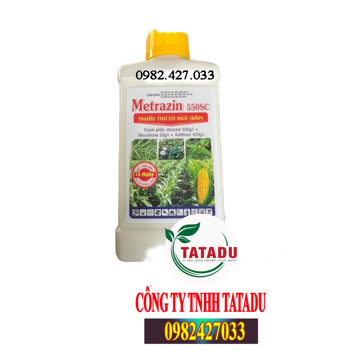 Metrazin 550sc - thuốc trừ cỏ ngô tt chai 450ml