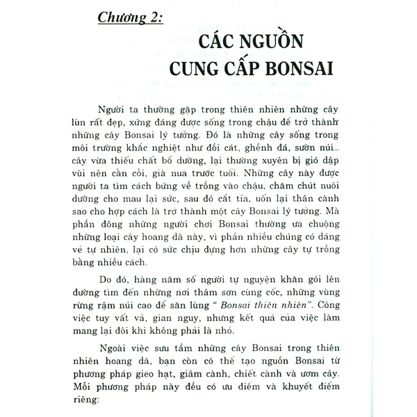 Sách - Hướng Dẫn Kỹ Thuật Trồng Bonsai
