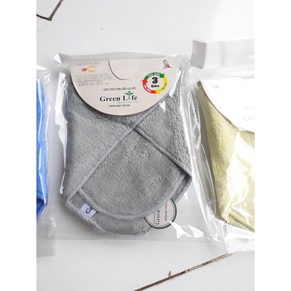 Khăn mặt trẻ em siêu mềm Green Life Topsun