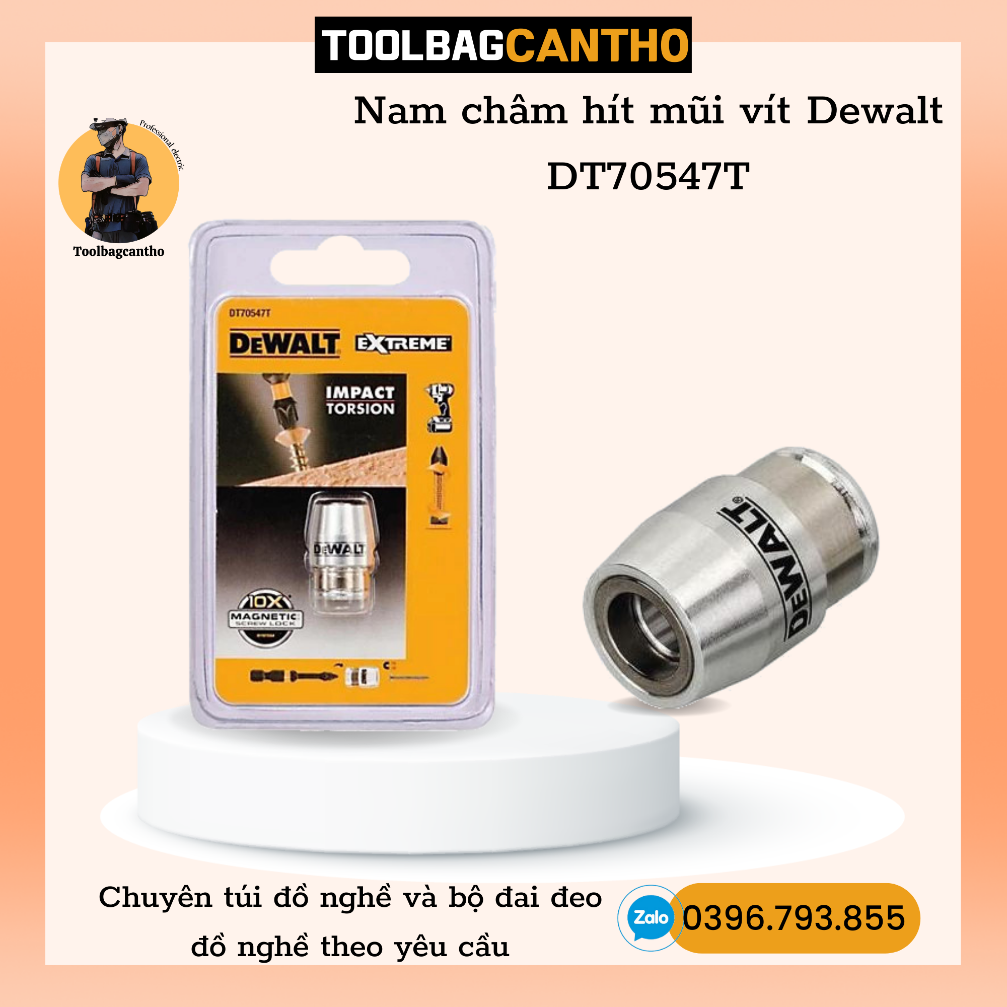 Nam châm hít mũi vít Dewalt DT70547T