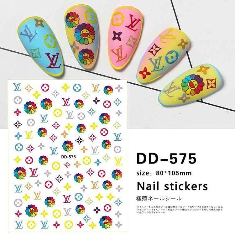 Miếng Dán Móng Tay 3D Nail Sticker Hoạt Hình LV001