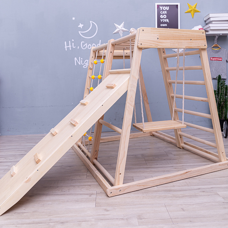 Xà đu đa năng vận động thể chất bằng gỗ