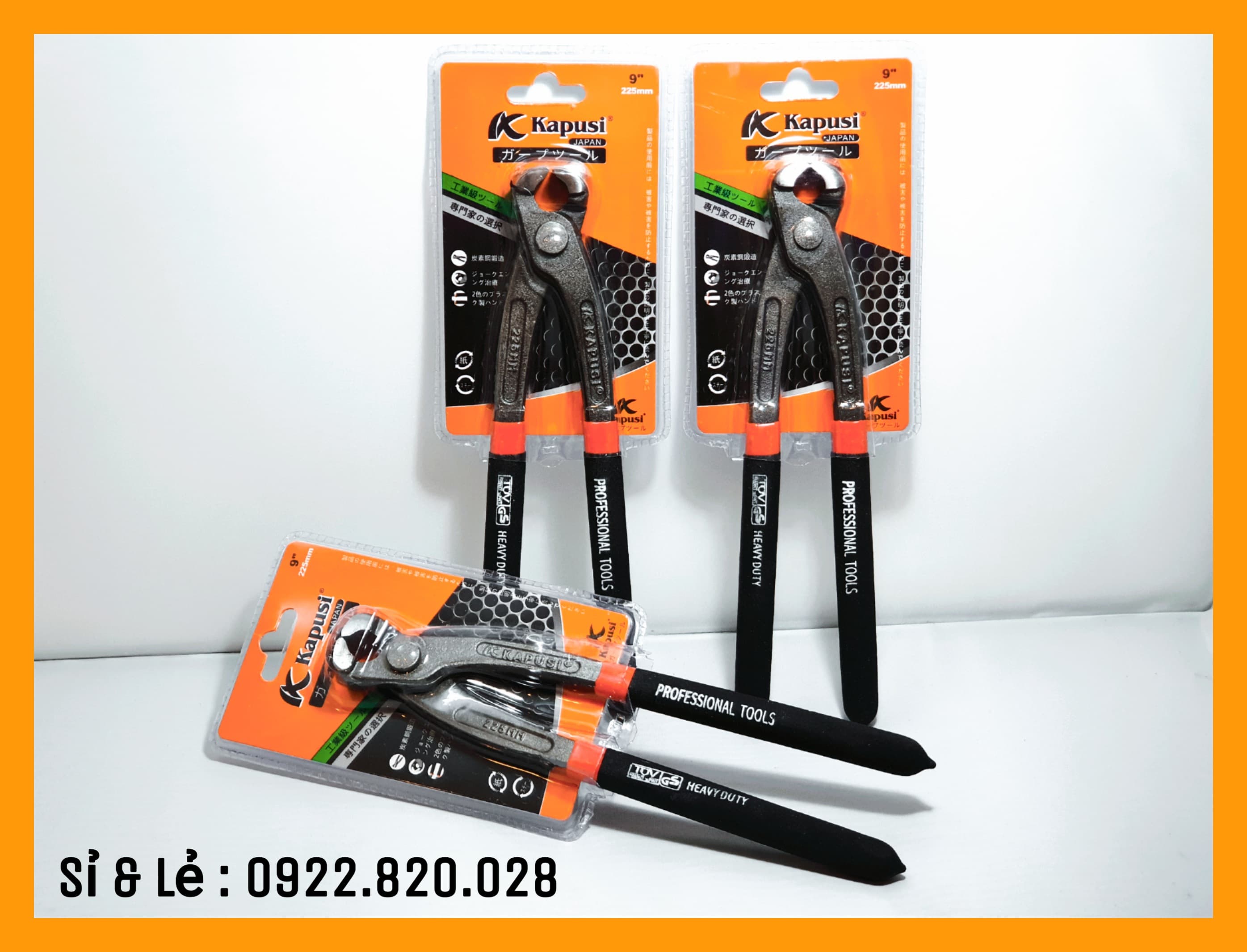 Kapusi : kiềm cắt, nhổ đinh cao cấp 9 inch