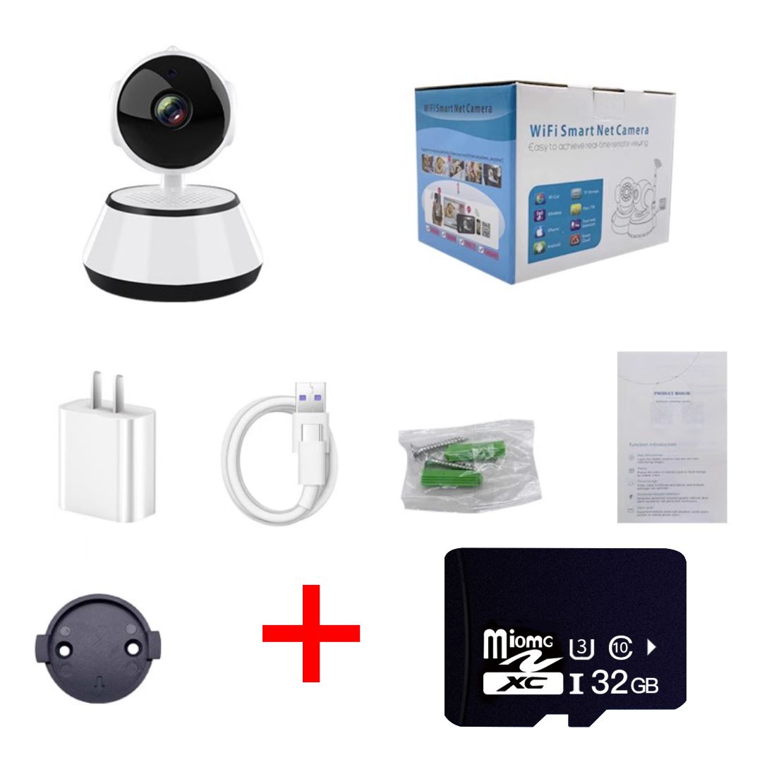 [u] Camera wifi V380 - Q6 chính hãng, camera thông minh, camera giám sát ban ngày và ban đêm