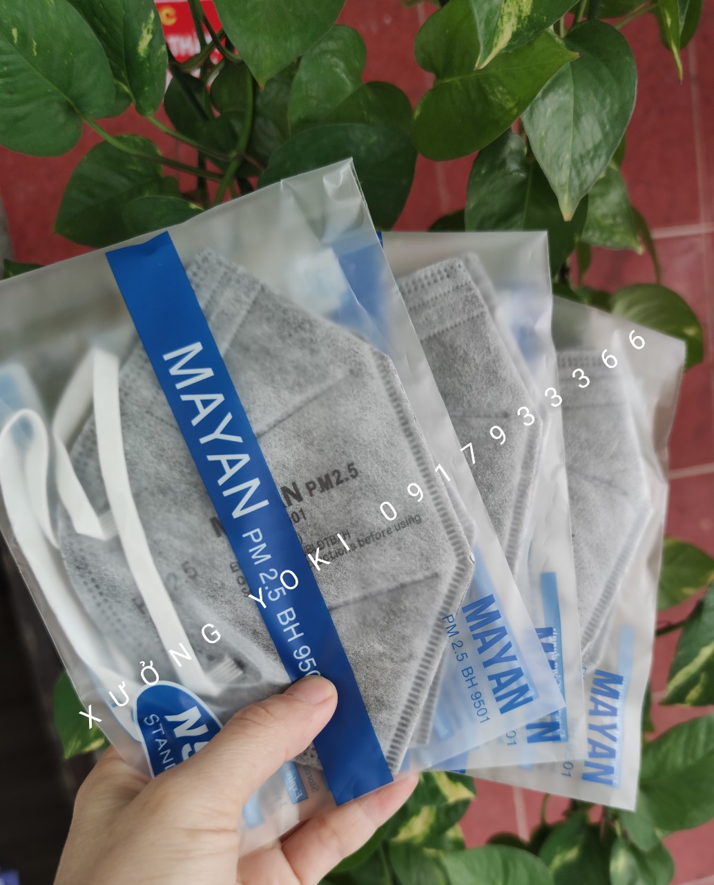 [chuẩn công ty ] Combo 5 gói(10 cái) khẩu trang N95  Mayan