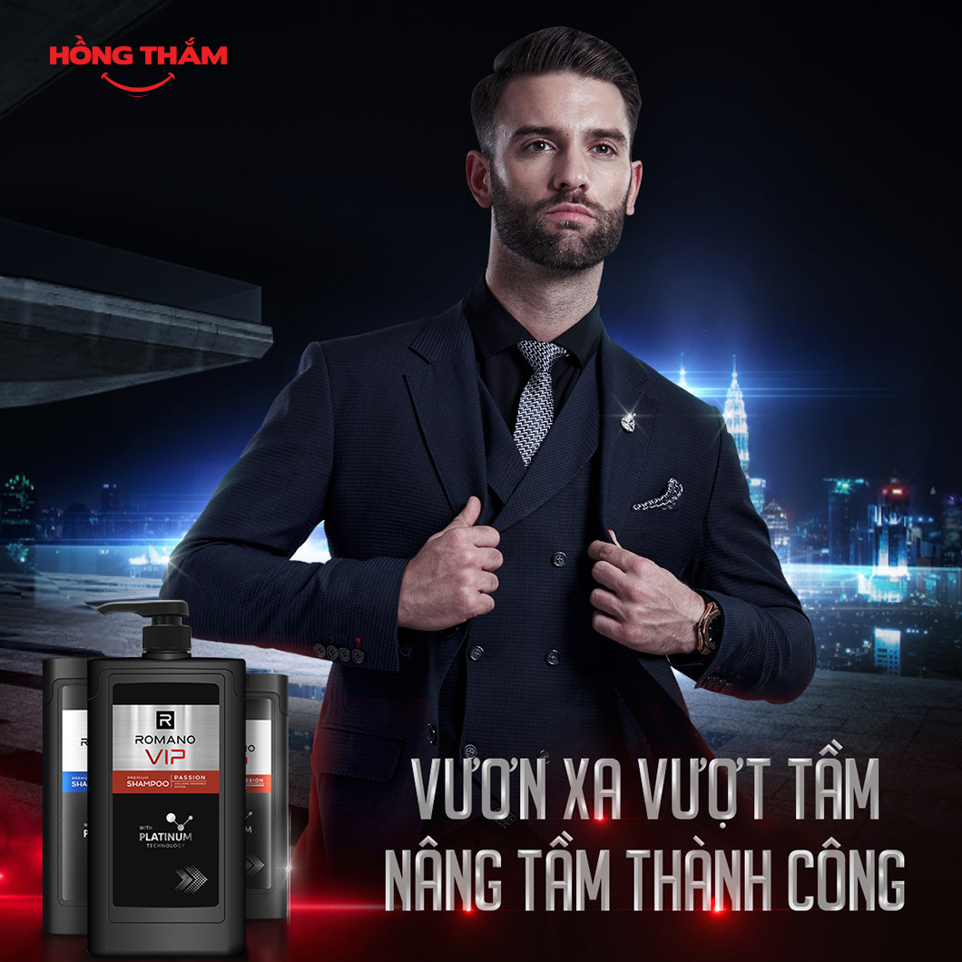 Lăn Khử Mùi Romano VIP 50ml – Nước Hoa Cao Cấp, Ngăn Mùi Lâu, Thơm Nam Tính