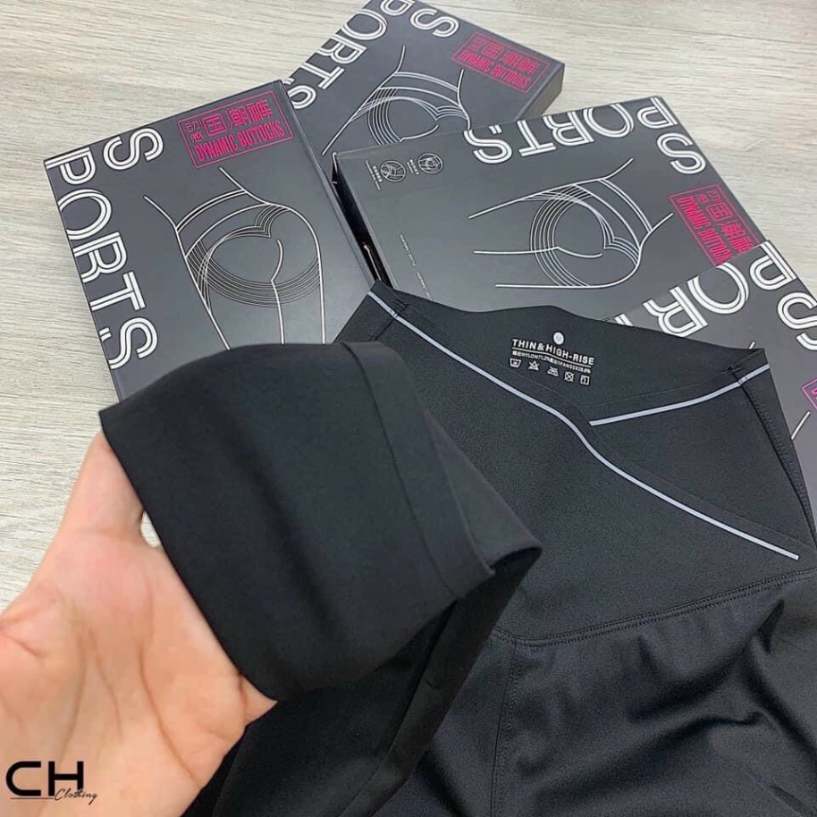 Quần Legging Cạp Chéo, Nâng Mông, Gen Bung Siêu Tôn Dáng