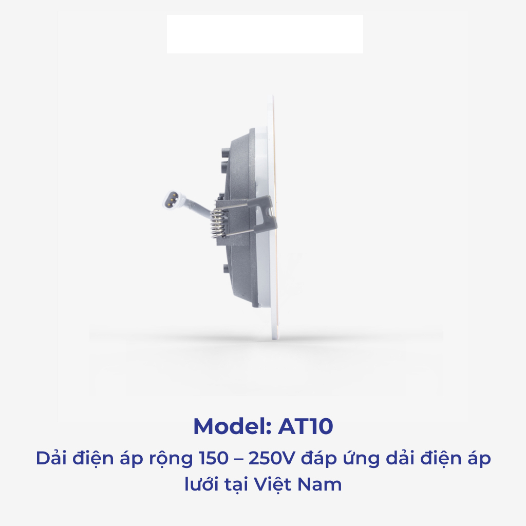 Đèn LED Âm trần Downlight Rạng Đông D AT10L 90/7W (Viền Vàng, Viền Bạc)