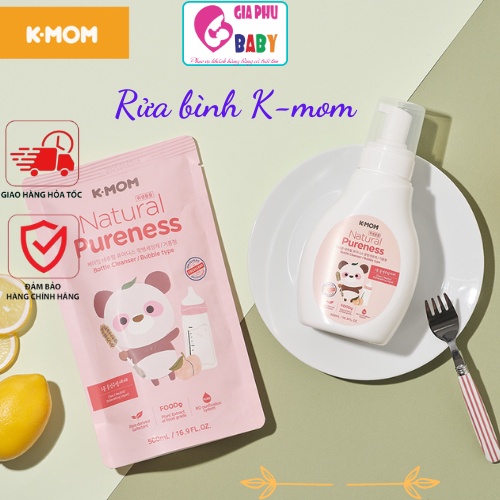Nước RỬA BÌNH và rau quả hữu cơ K - MOM Hàn Quốc