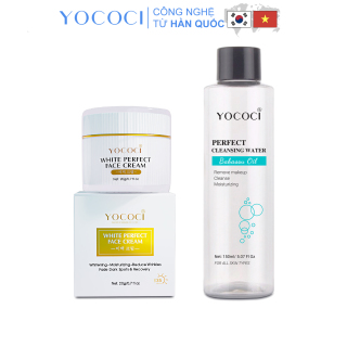 Combo làm sạch và dưỡng trắng da mặt Yococi gồm 1 nước tẩy trang 150ml & 1 thumbnail