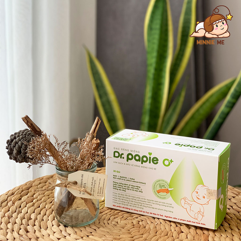 Gạc rơ lưỡi Dr.Papie (30 miếng/hộp)