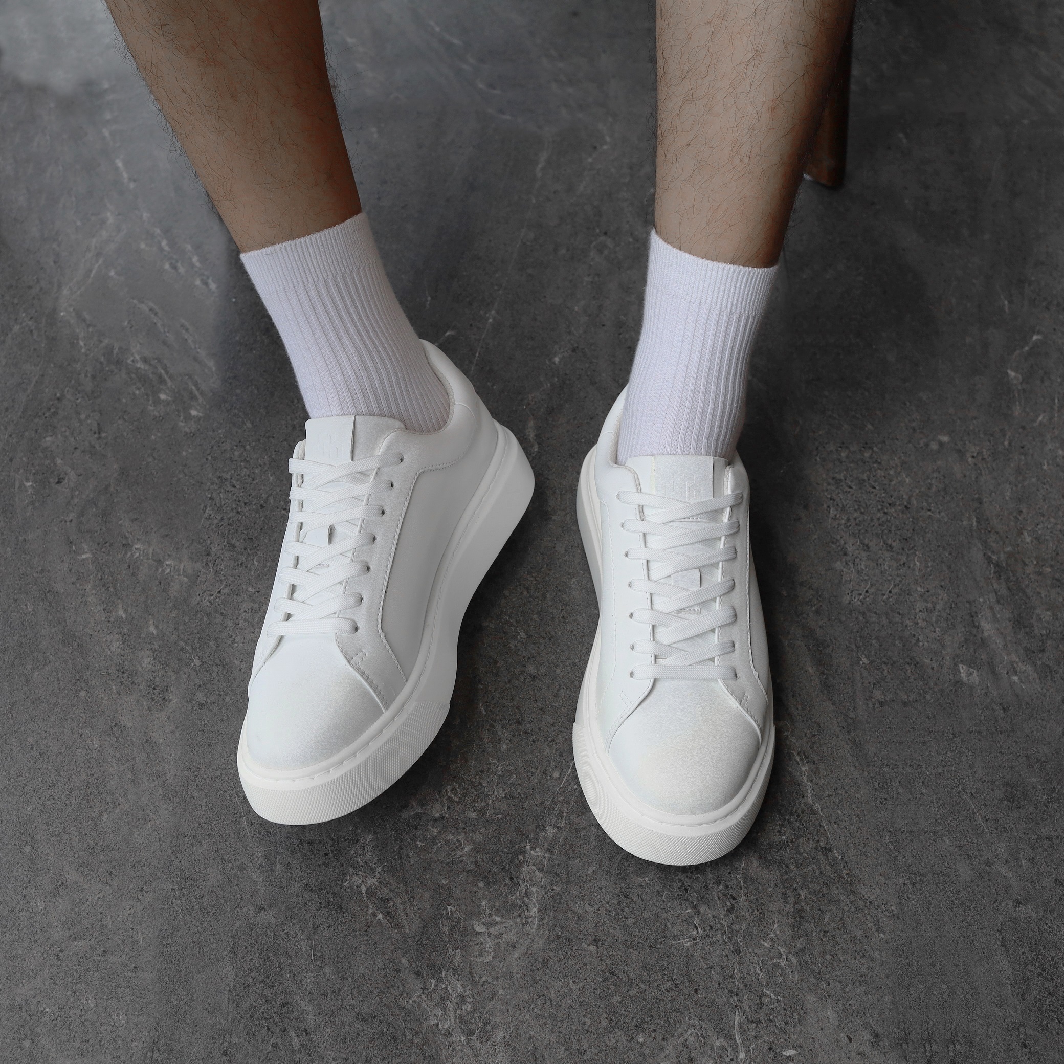 Giày Sneaker Basic JOG04 - Đế khâu cao 4cm , bảo hành chính hãng 12 tháng ( S1 )