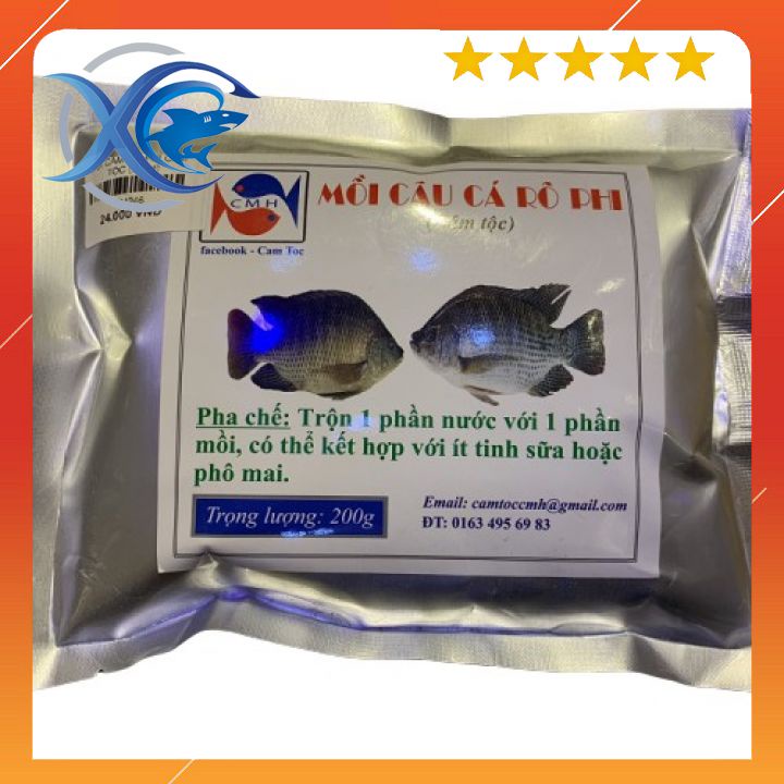 Mồi câu cá rô phi (cám tộc) 200g