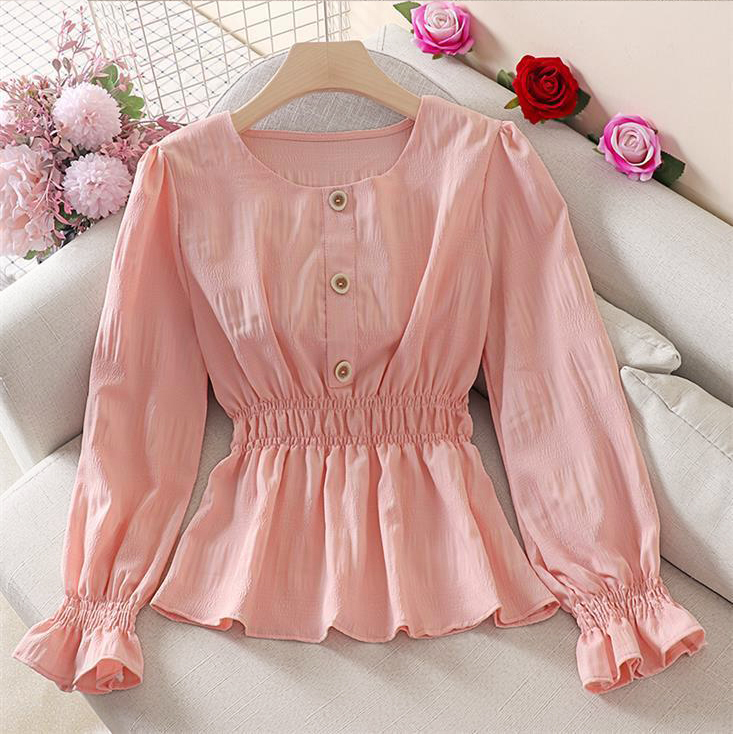 Áo Kiểu Tơ Voan Xếp Ly - New Thoi Trang