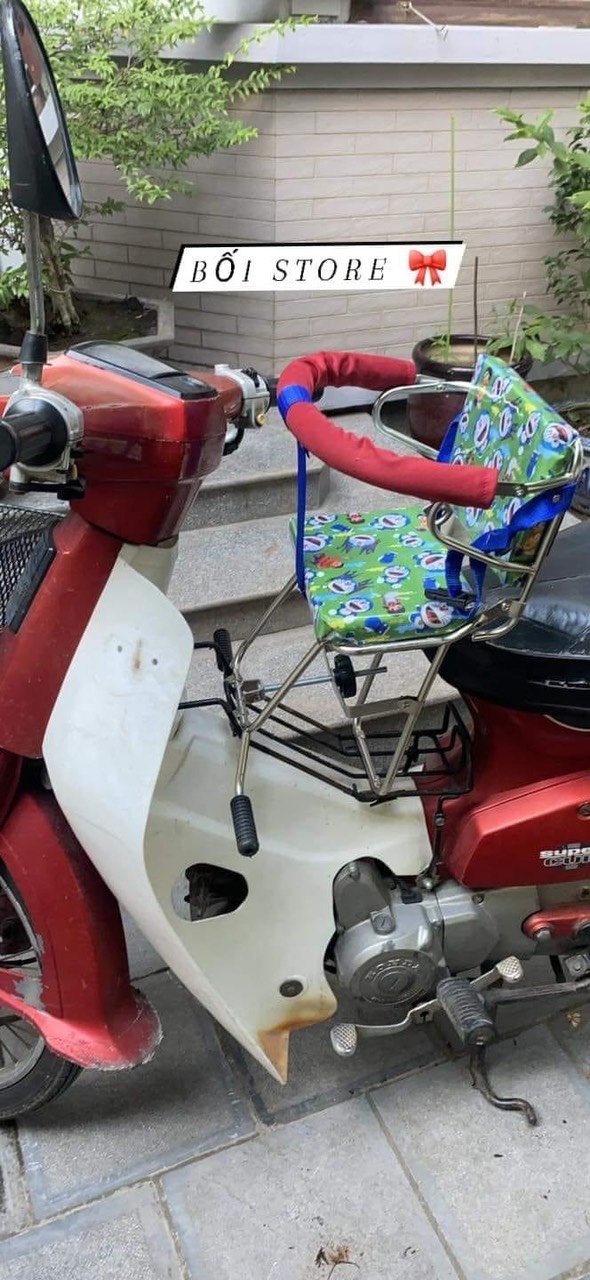Ghế ngồi xe máy số(có vòng)cho bé