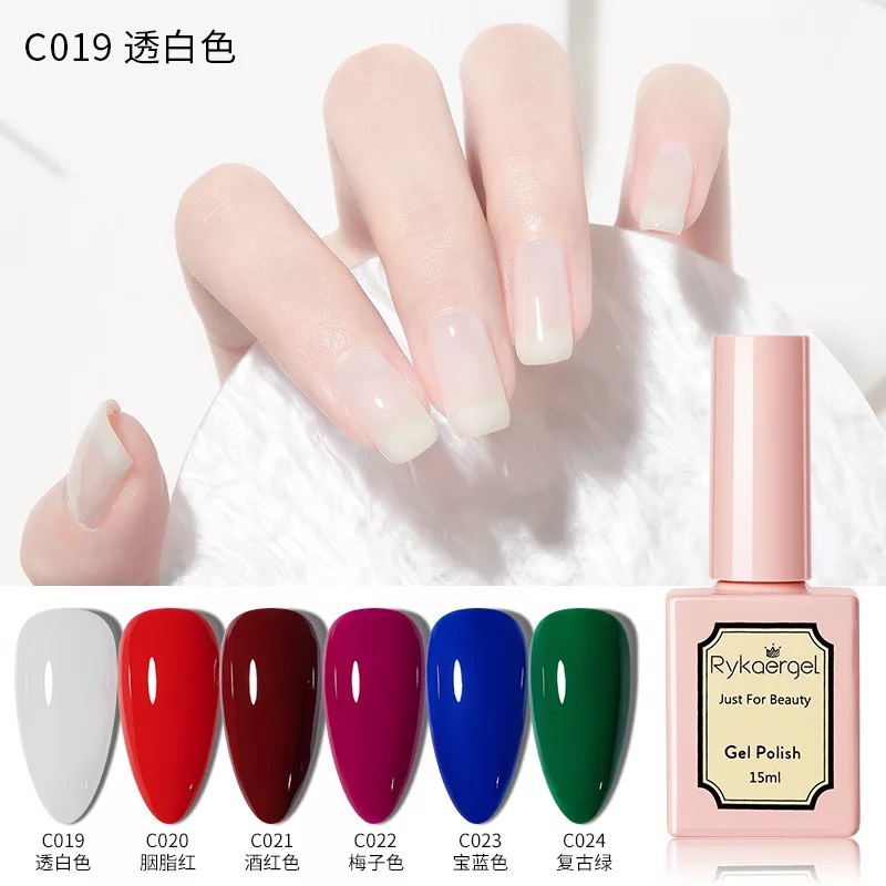 [HCM]Sơn gel Rykaergel bảng màu 19 - 24 15ml - BUMSTORE