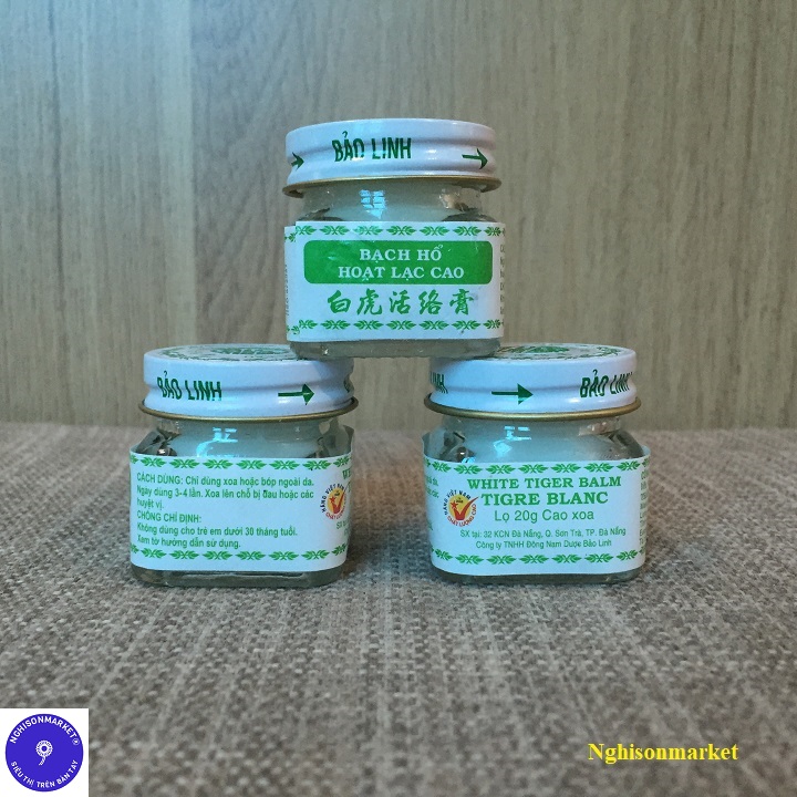 Bạch hổ hoạt lạc cao 20g combo 2 hũ