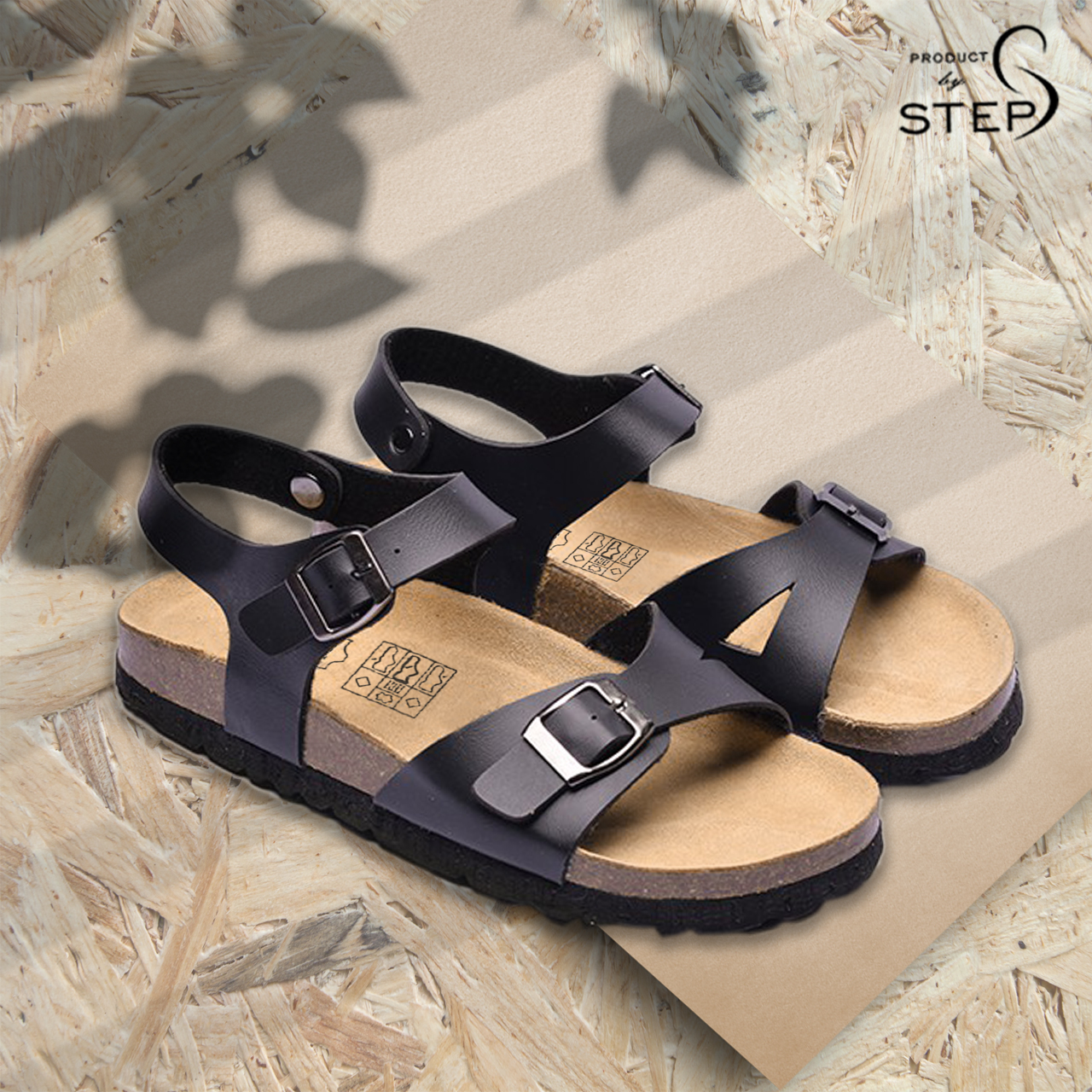 [Sandal] Giày đế trấu Giả da quai bản (Size 35-40)