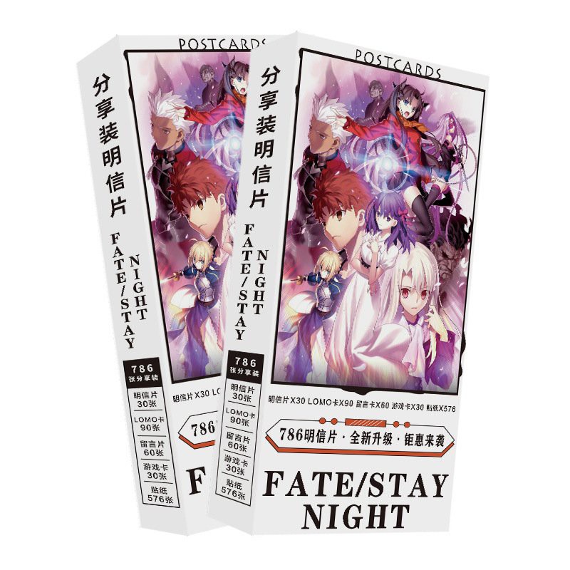 Hộp ảnh postcard FATE / STAY NIGHT 786 ảnh anime chibi