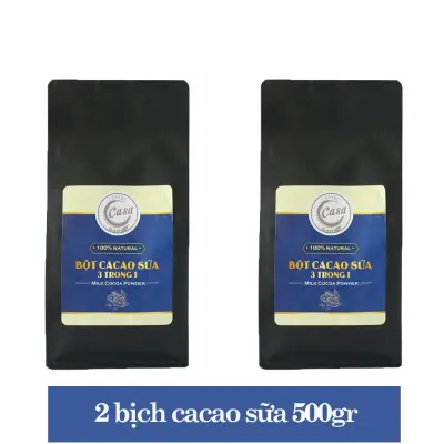 [HCM]Combo 2 túi cacao sữa 3 trong 1 thơm ngon 500gr
