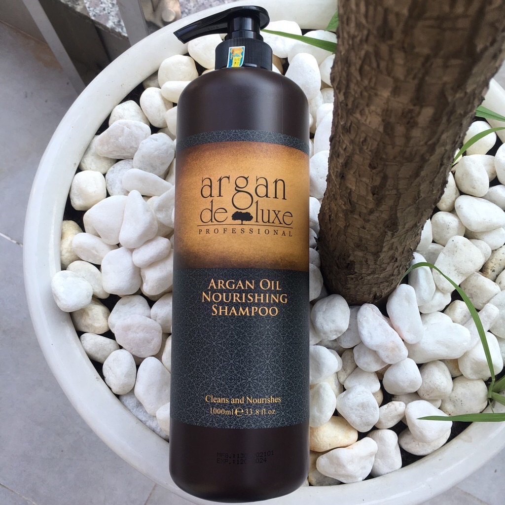 [HCM]Dầu gội phục hồi tóc hư tổn Argan Deluxe Shampoo 1000ml