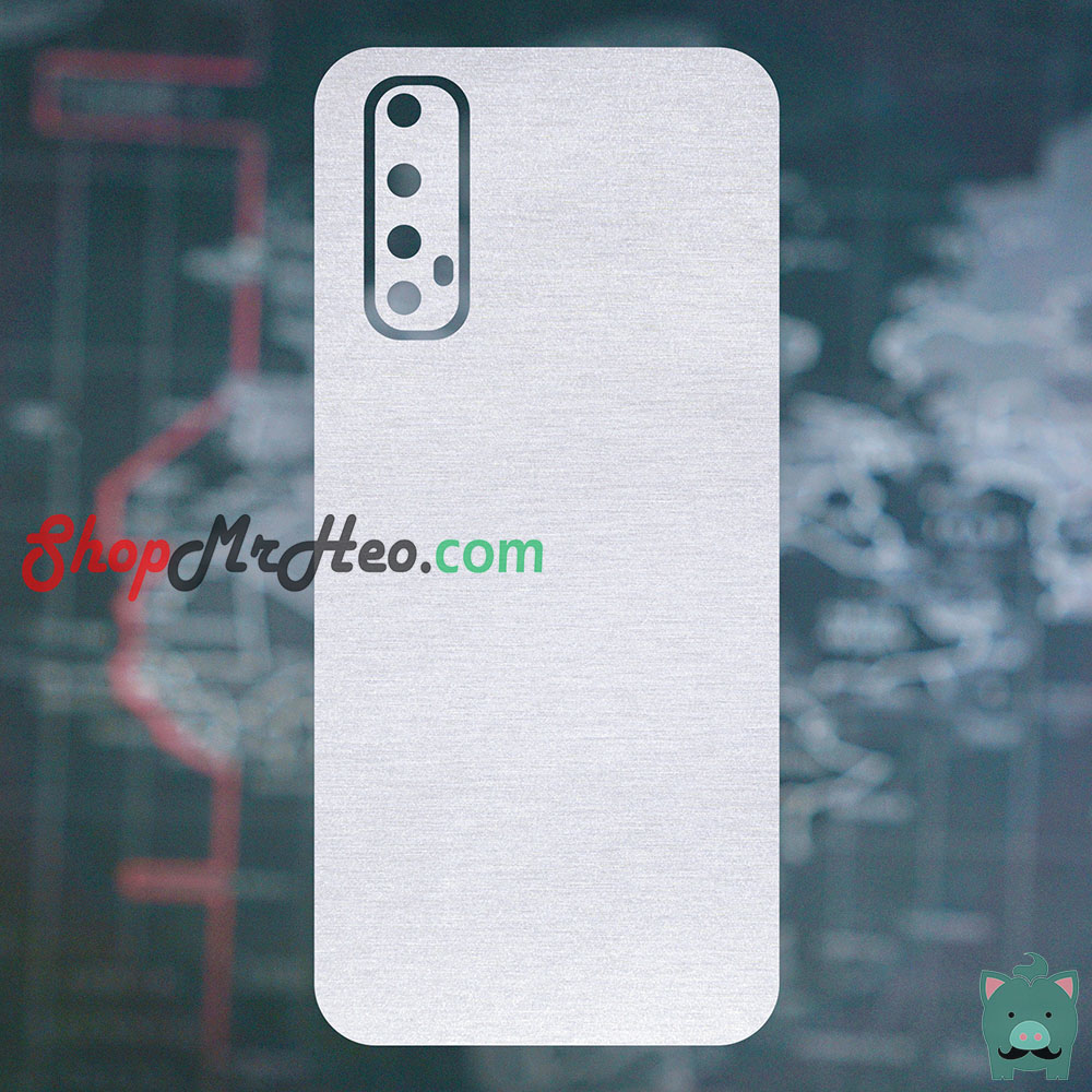 [HCM]Skin Dán Mặt Sau Lưng Vân Nhôm Realme 7