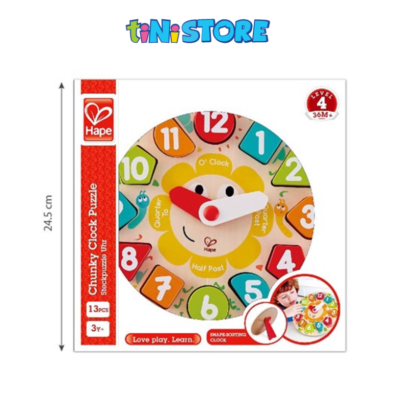 Đồ chơi ghép đồng hồ Hape E1622A
